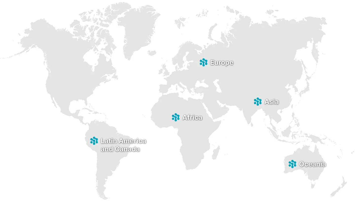 Lorne Labs distributors map